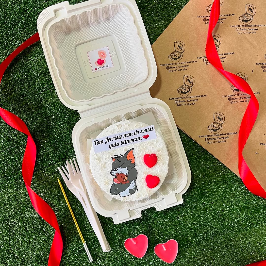 Hədiyyəlik Premium Bento Tortlar (2-10 nəfərlik)