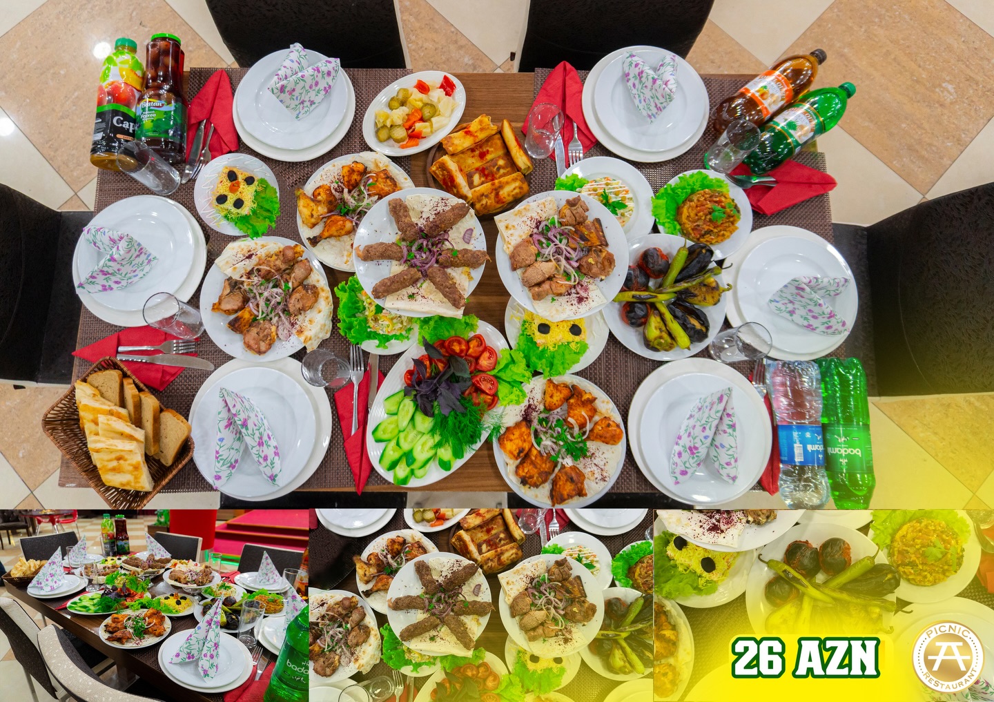 10 Nəfərlik Ailəvi Və Dostlar Banket Seti
