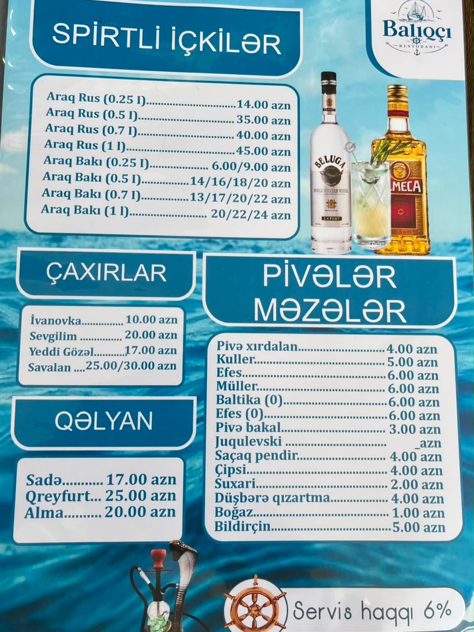 Ailəvi Dəniz Kənarı Restoran Xidməti