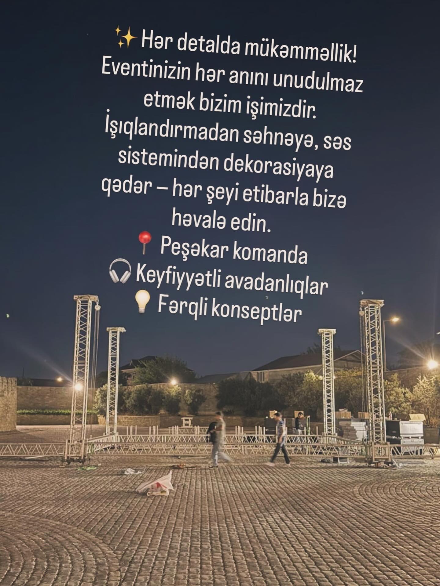 Toy və Nişan Tədbirləri üçün Səhnə, Səs və İşıq Təminatı