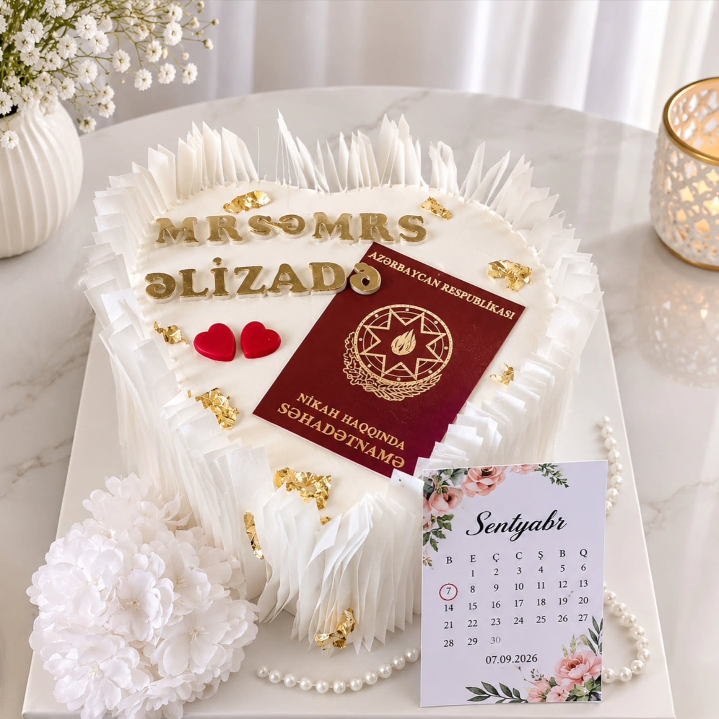 Toy, Nişan və Evlilik İldönümü Tortları