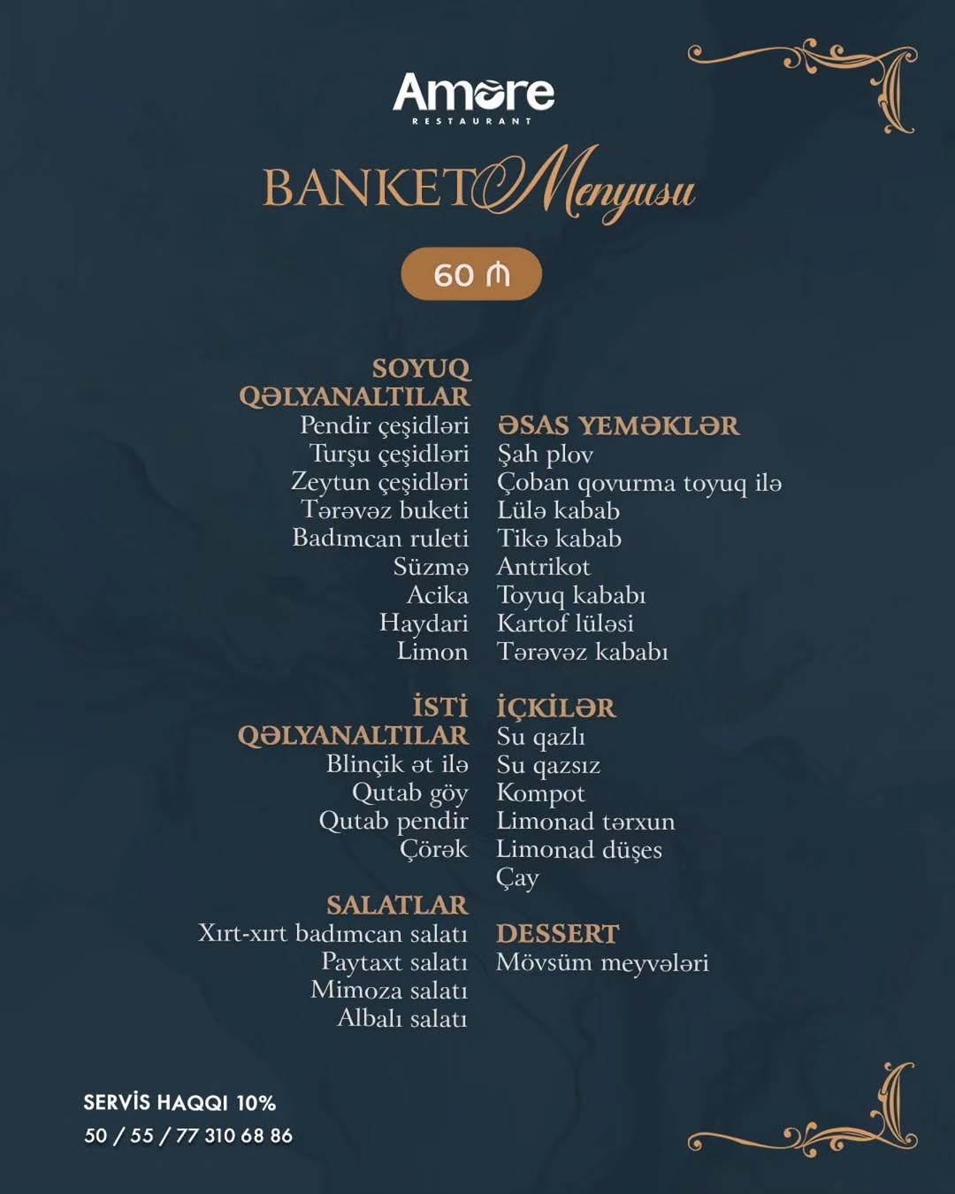 Amore Banket Zalı – Toy, Nişan və İri Ziyafətlər