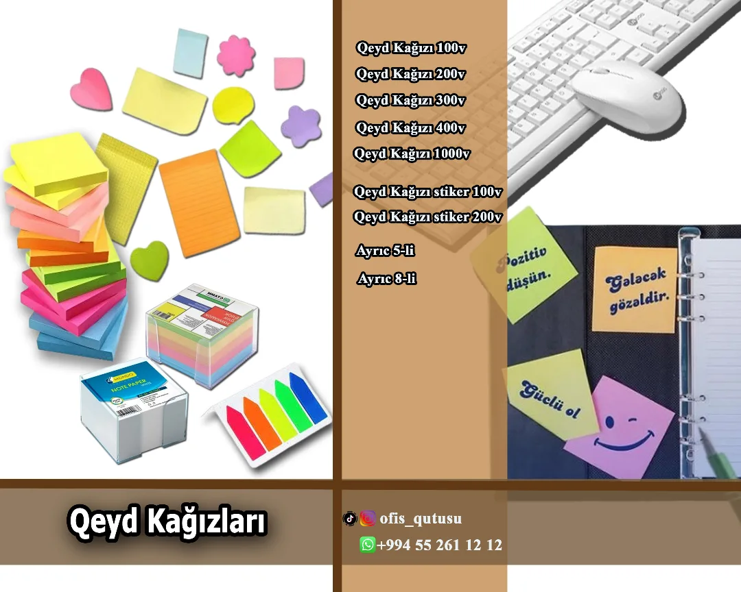 Estetik Qeyd Dəftərləri və Hədiyyəlik Notebooklar
