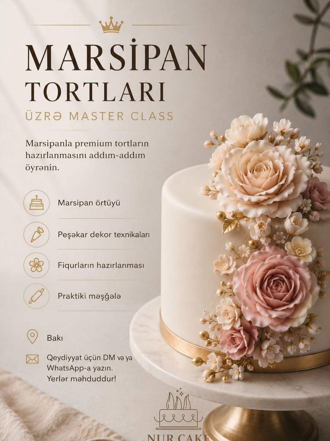Marsipan Tortları üzrə Master Class