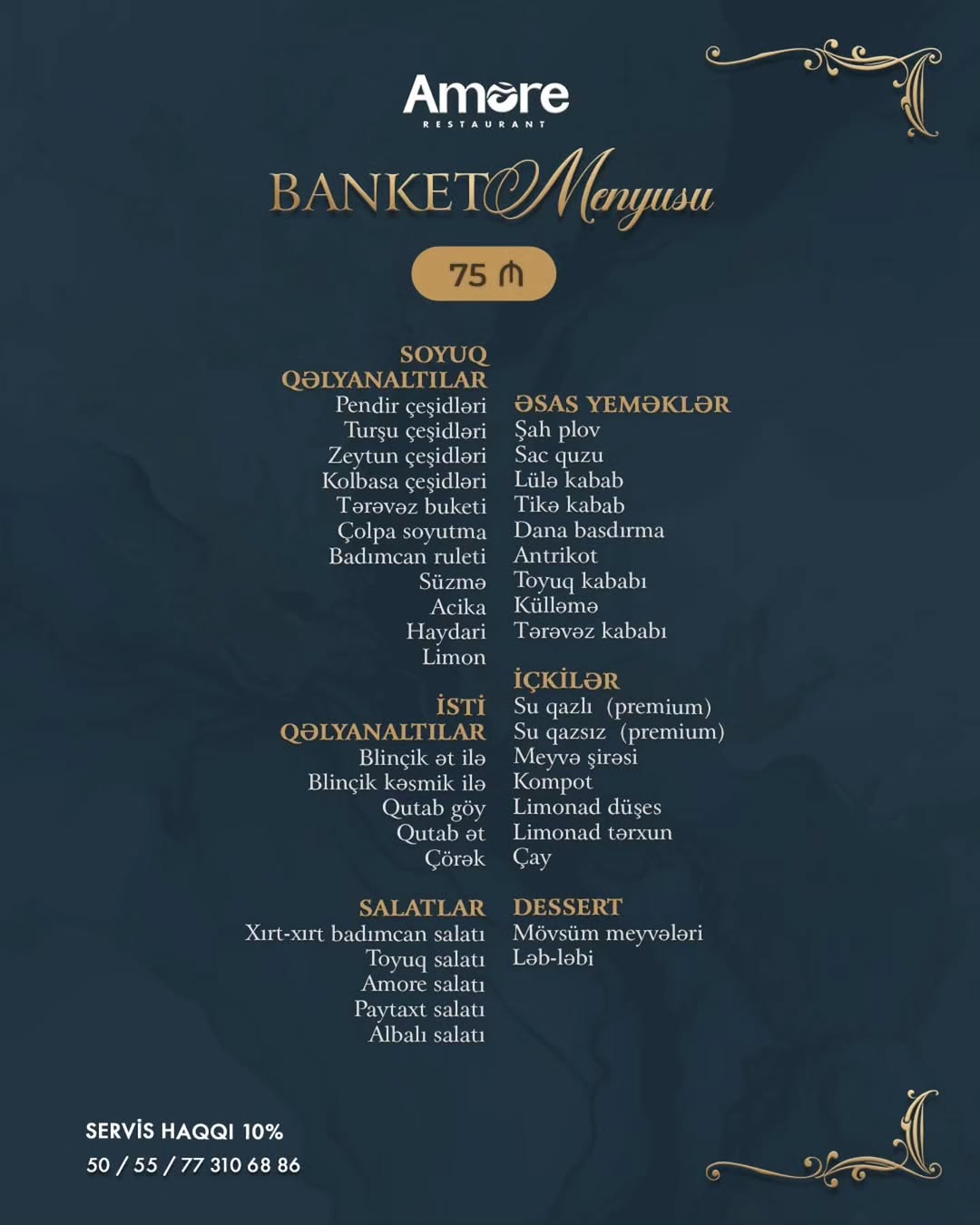 Amore Banket Zalı – Toy, Nişan və İri Ziyafətlər