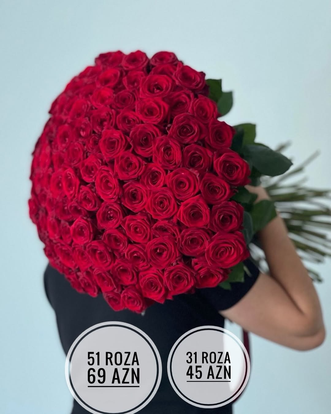 Təzə Qızılgül Buketləri