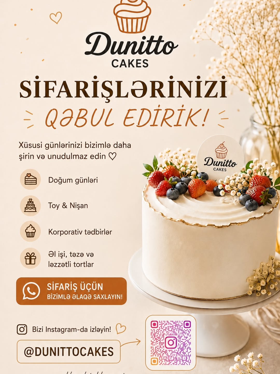 Ad Günü və Özəl Gün Tortları