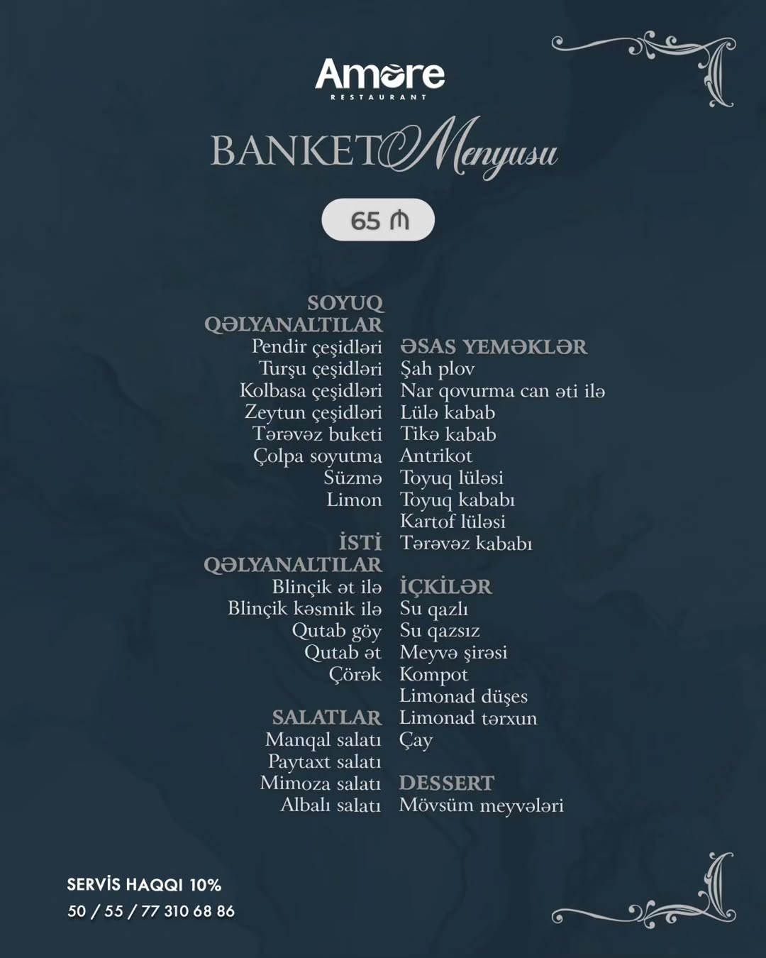 Amore Banket Zalı – Toy, Nişan və İri Ziyafətlər