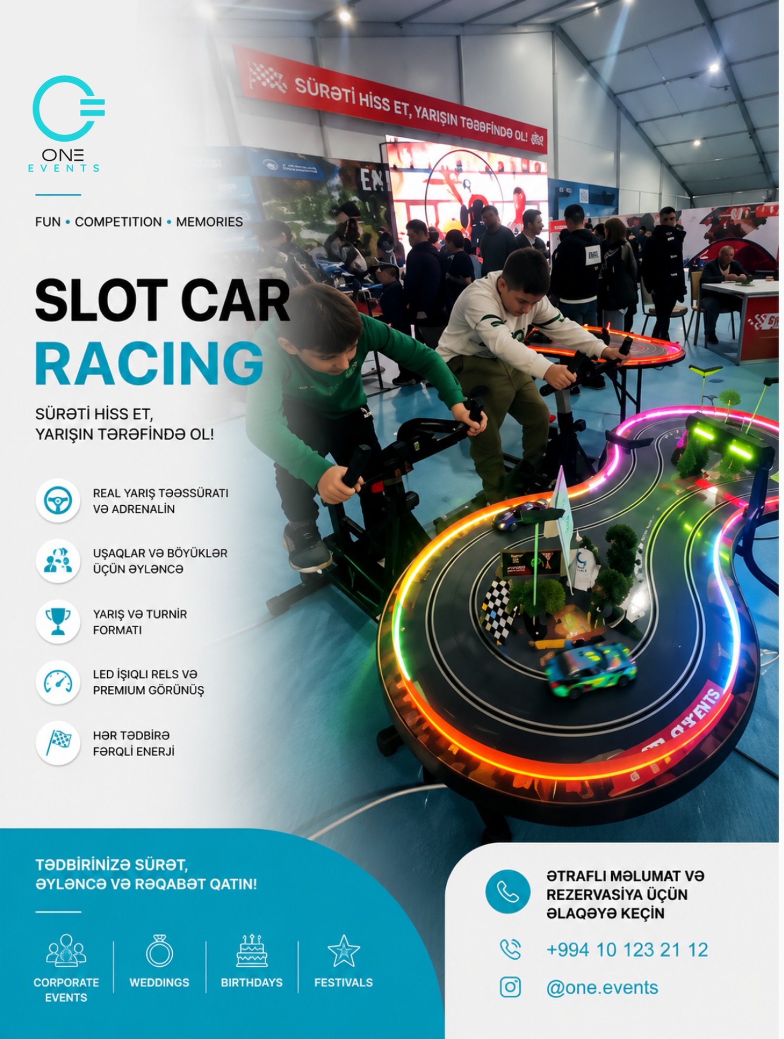 F1 Simulyator və Slot Car Racing İcarəsi