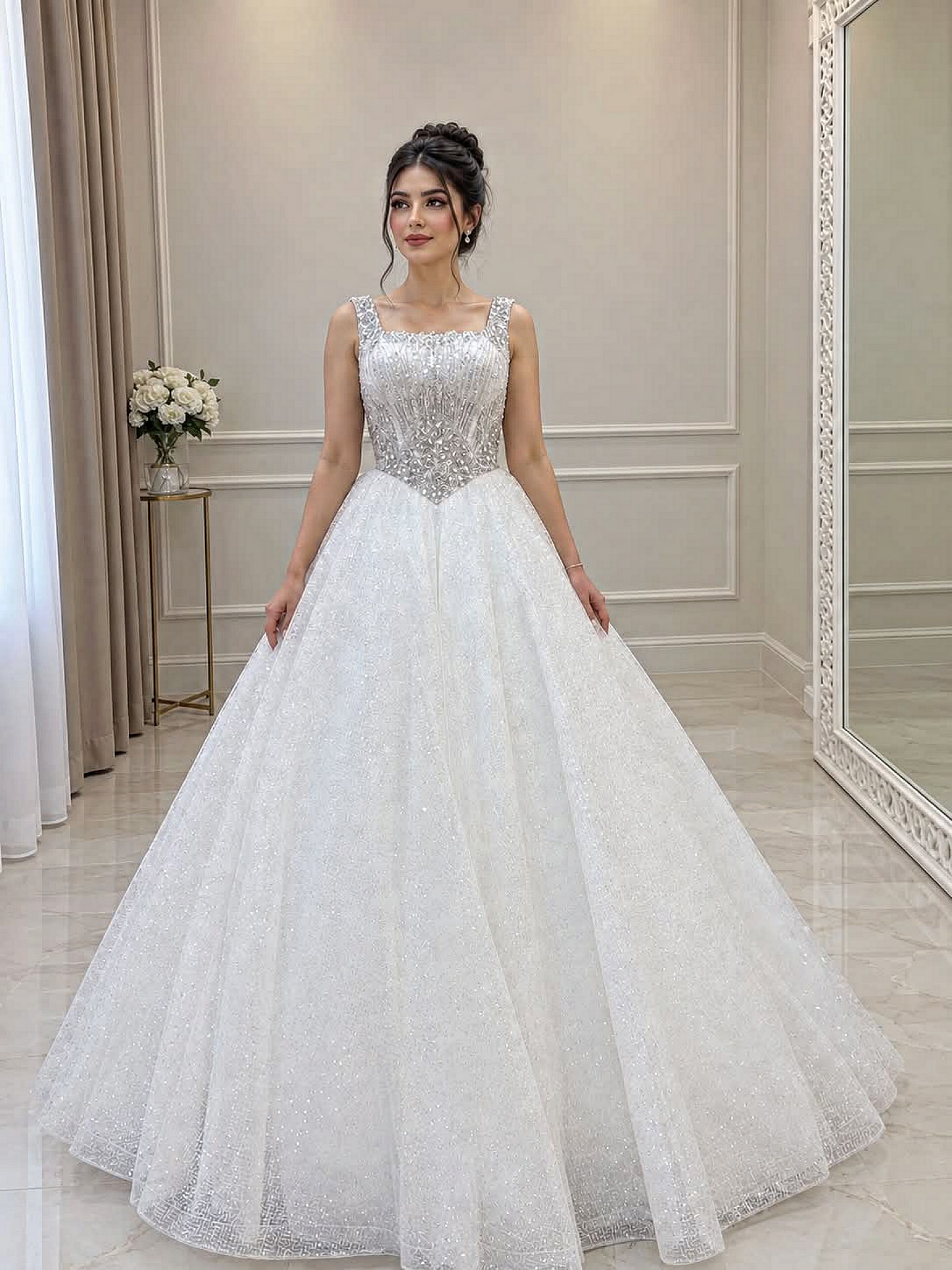 Qabarıq (Ball-Gown) Gəlinliklər