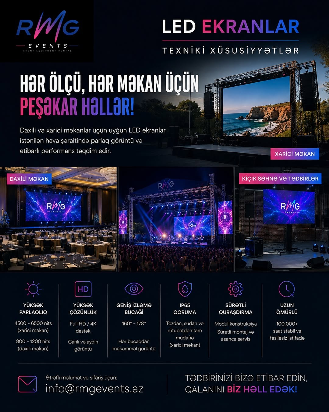 LED Ekran İcarəsi və Qurulumu