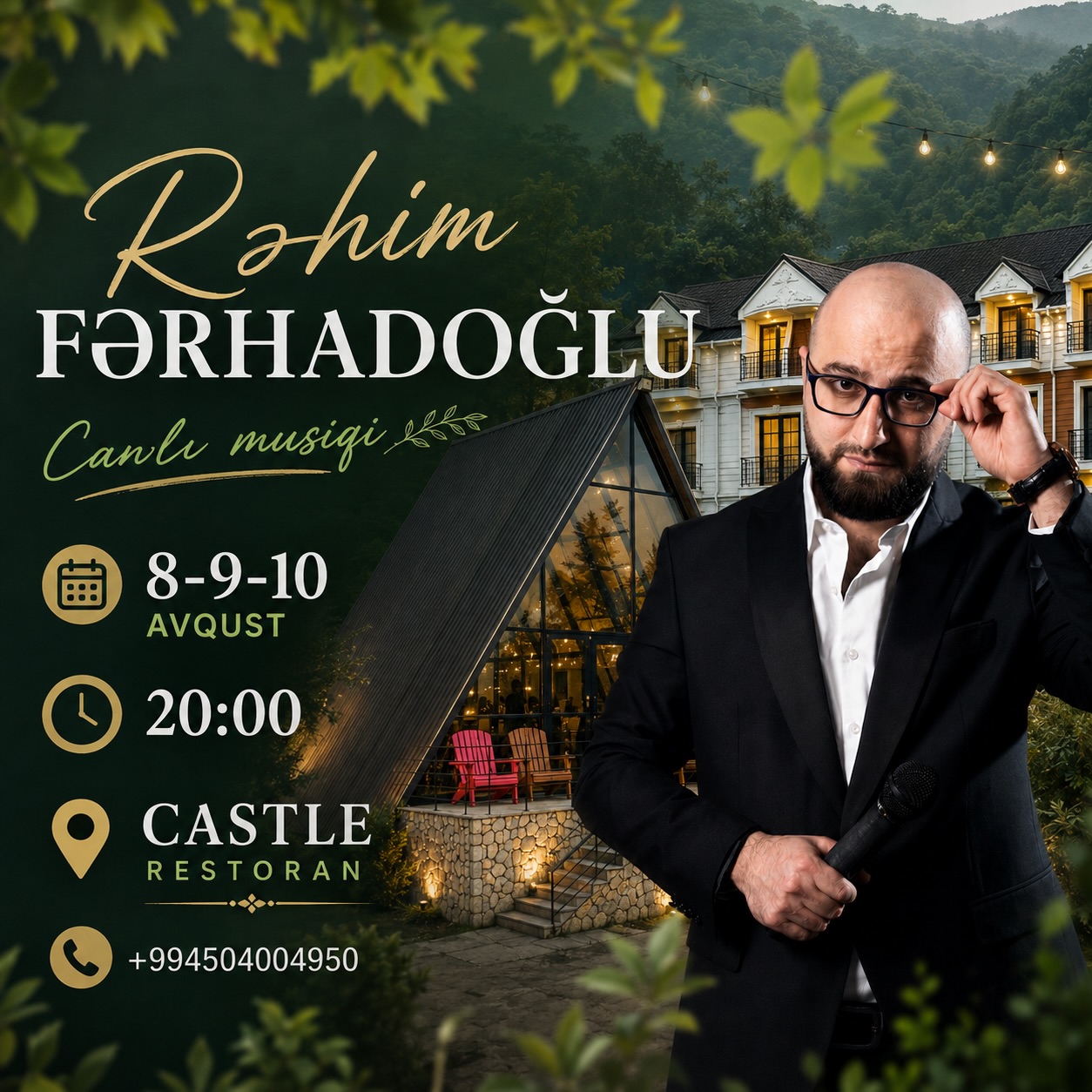 Castle Restoran - Ziyafətlər və Milli-Asiya Mətbəxi