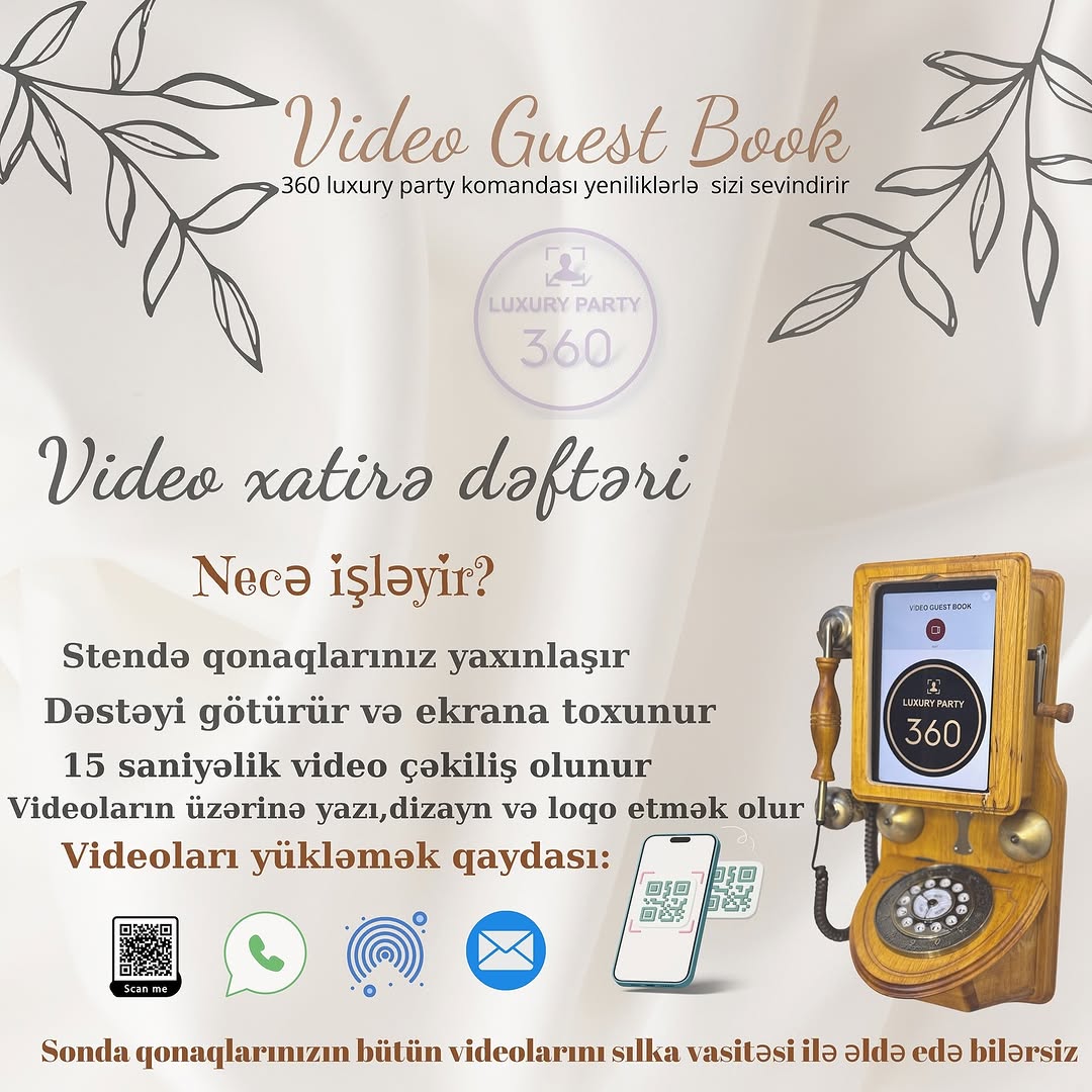 Audio və Video Guest Book Xidməti