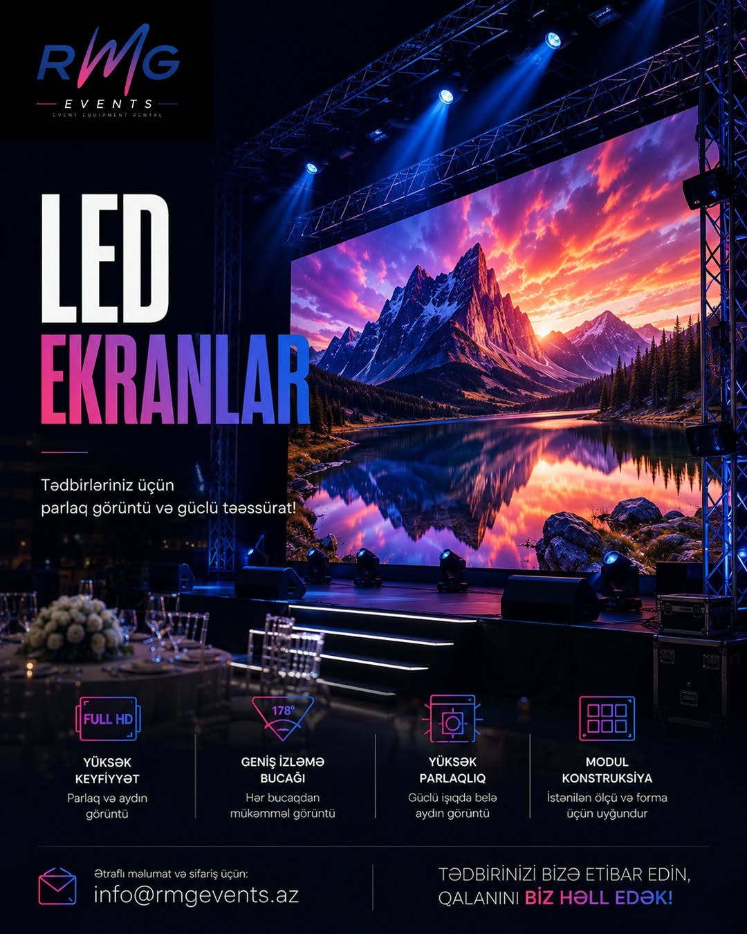LED Ekran İcarəsi və Qurulumu