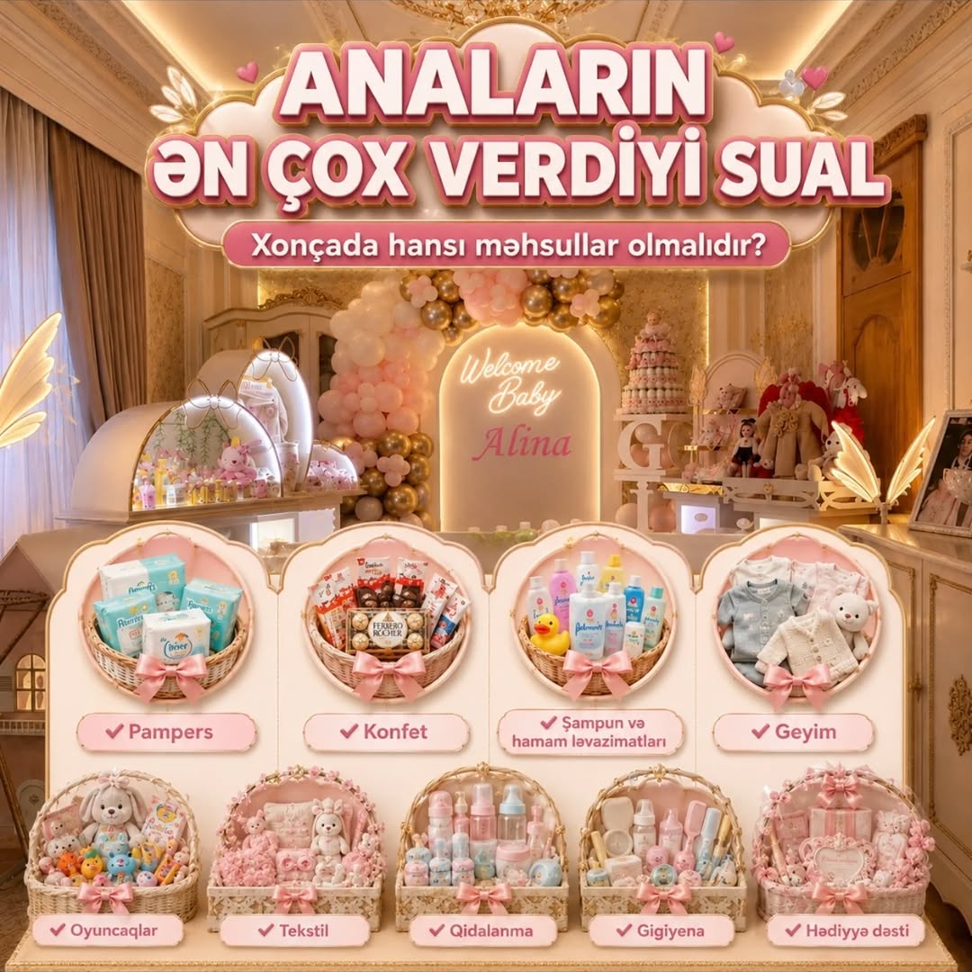 Körpə və Uşaq Xonçalarının Bəzədilməsi