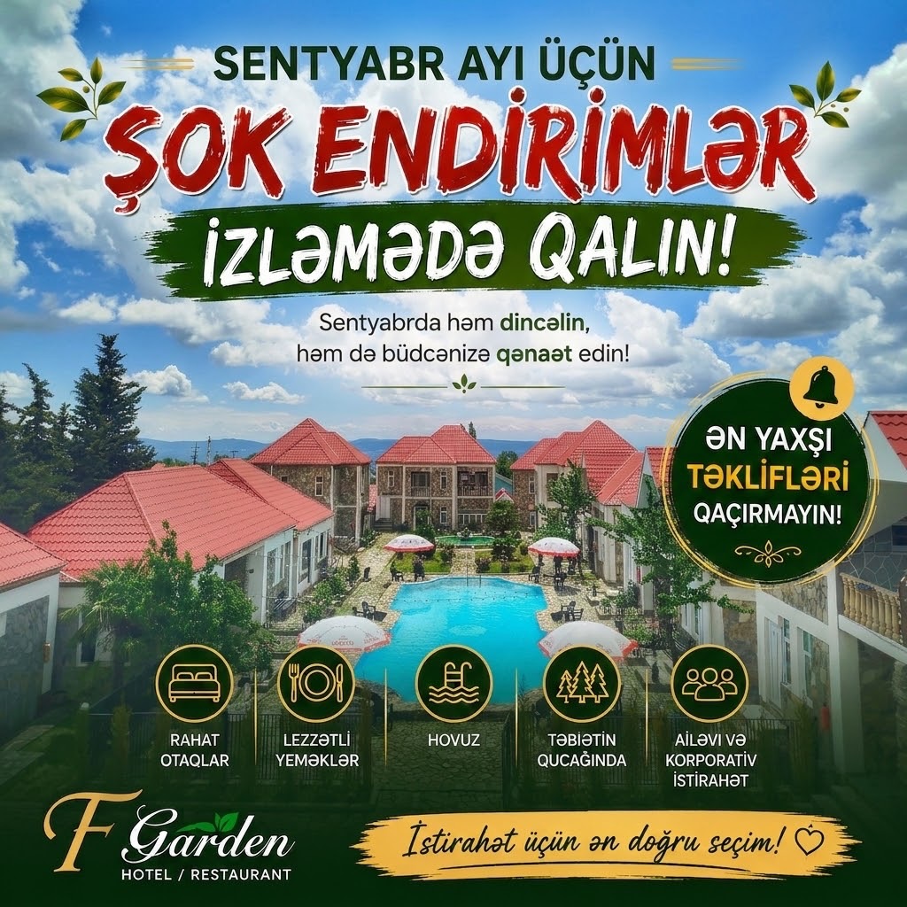 F Garden Restaurant - Ailəvi Restoran və Set Menyular