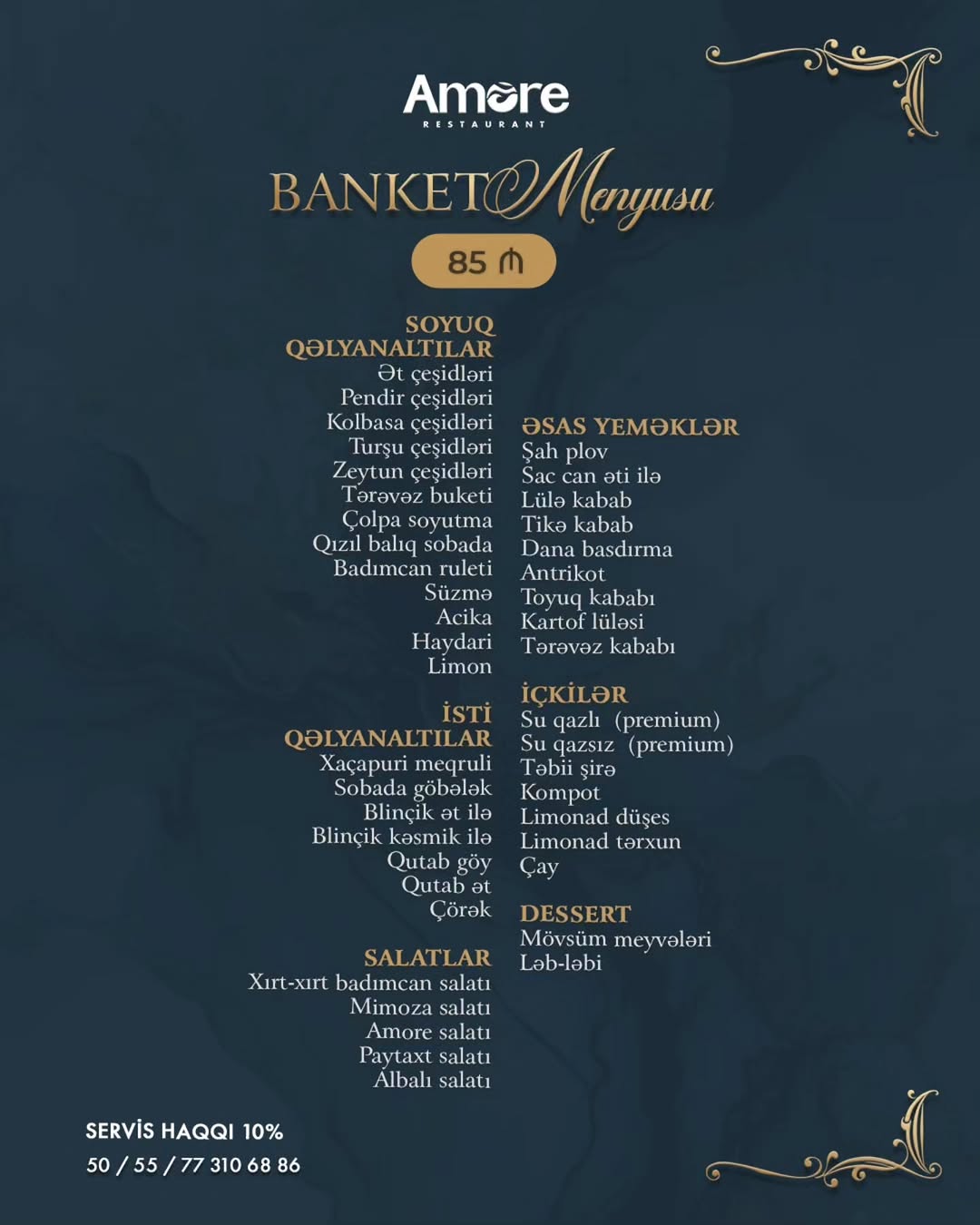 Amore Banket Zalı – Toy, Nişan və İri Ziyafətlər