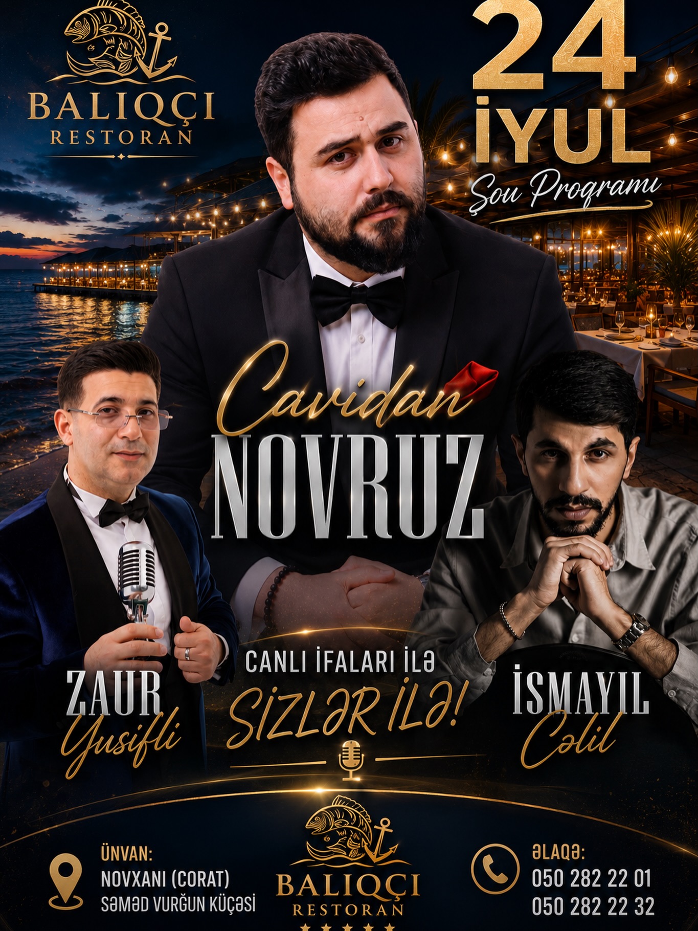 Açıq Hava Terasında Canlı Musiqi və Şou Proqramlar