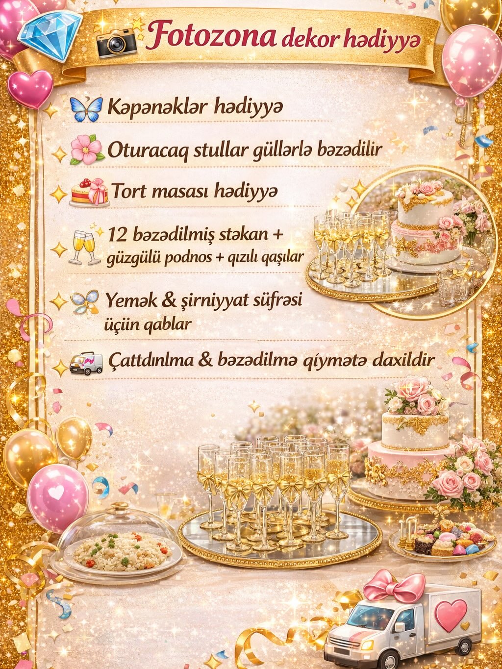 Nişan və Həri Masa Dekoru