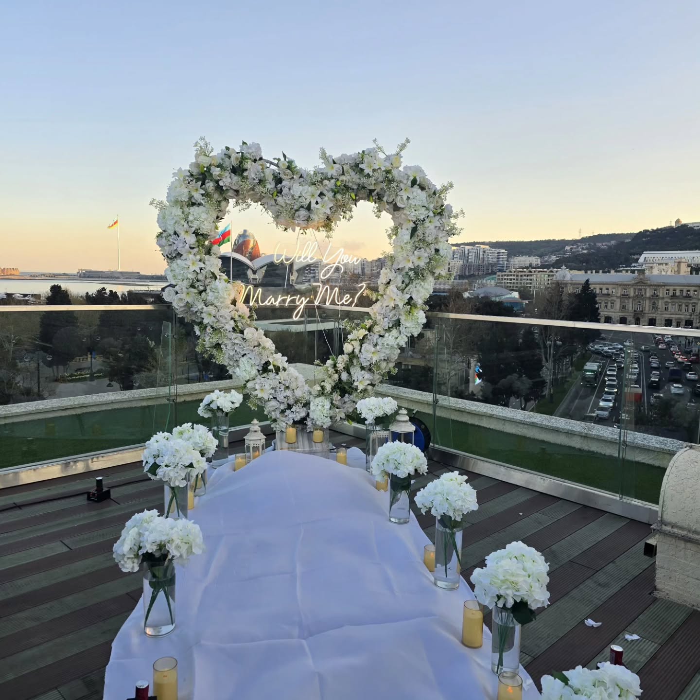 Romantik Evlilik Təklifi Dekorasiyası