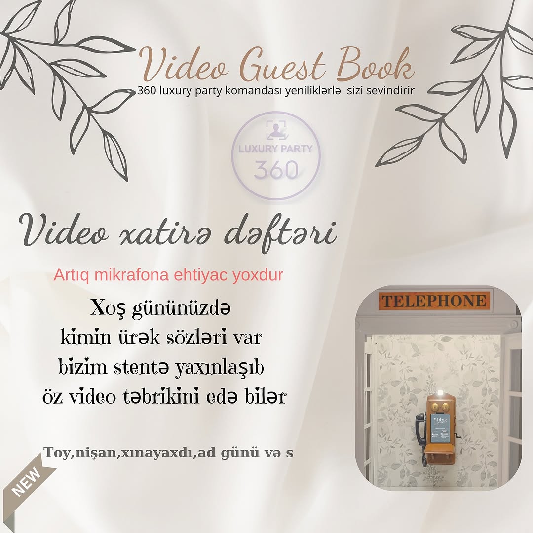 Audio və Video Guest Book Xidməti