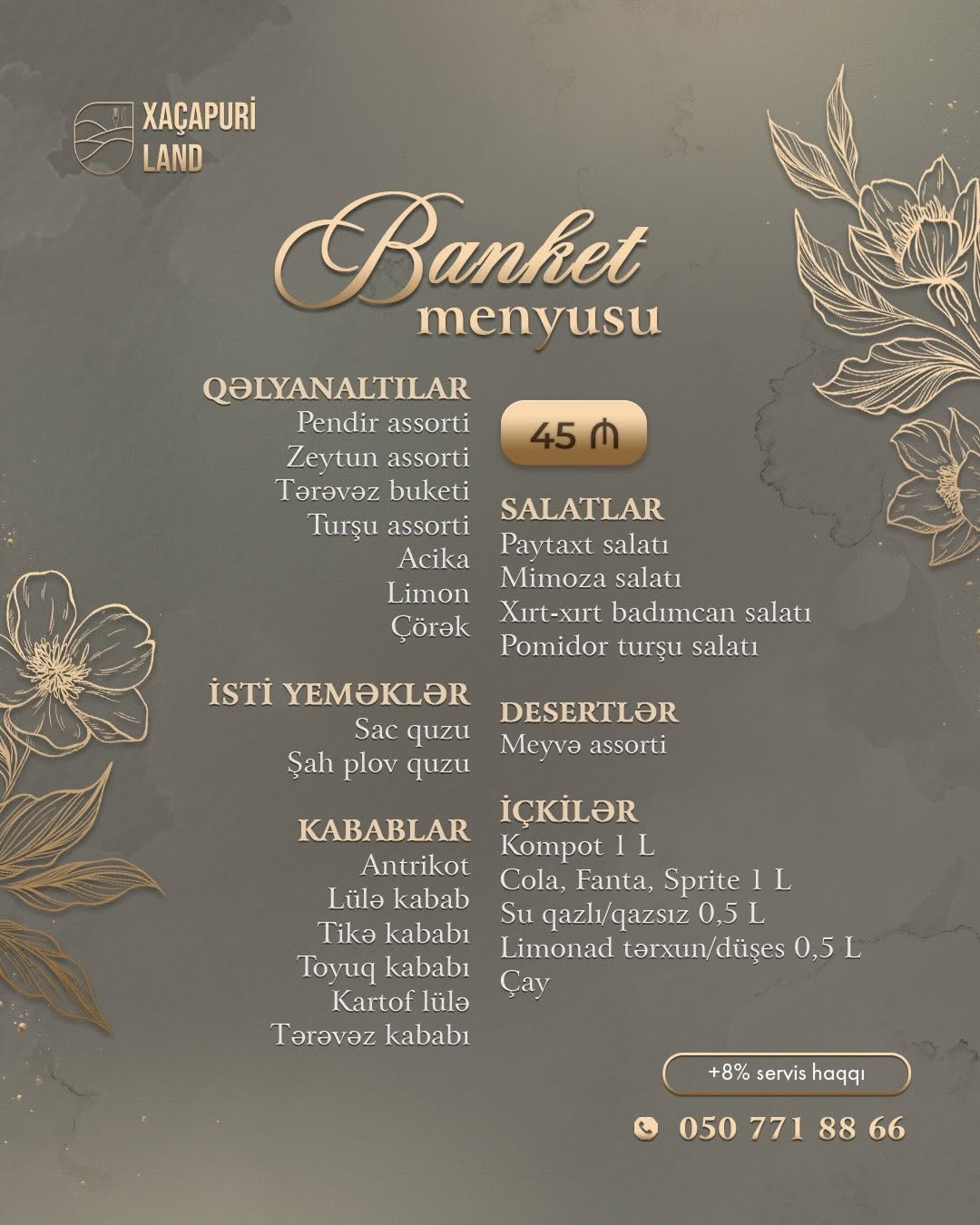Banket və Özəl Gün Tədbirləri