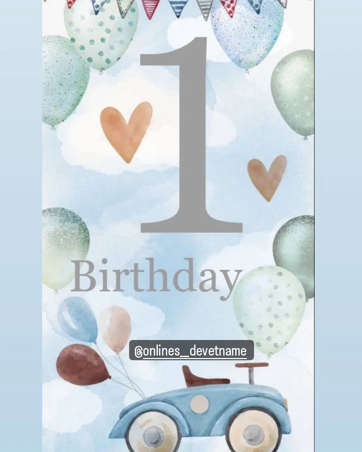 Ad Günü və Baby Shower üçün Online Dəvətnamələr