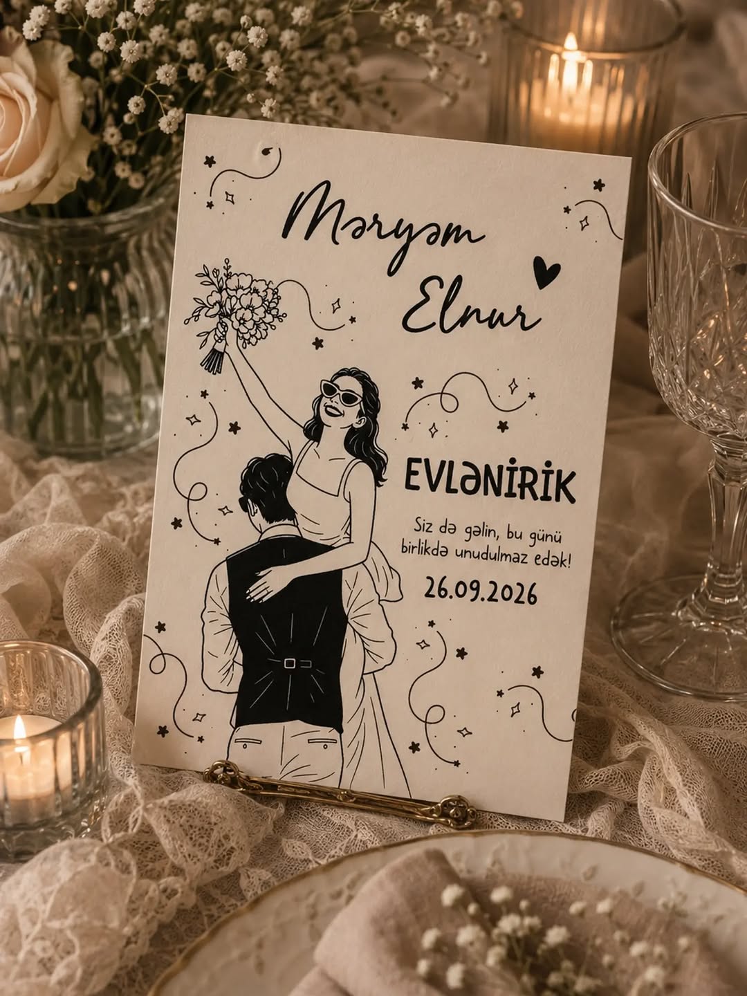 Xüsusi Dizaynlı Dəvətnamələr