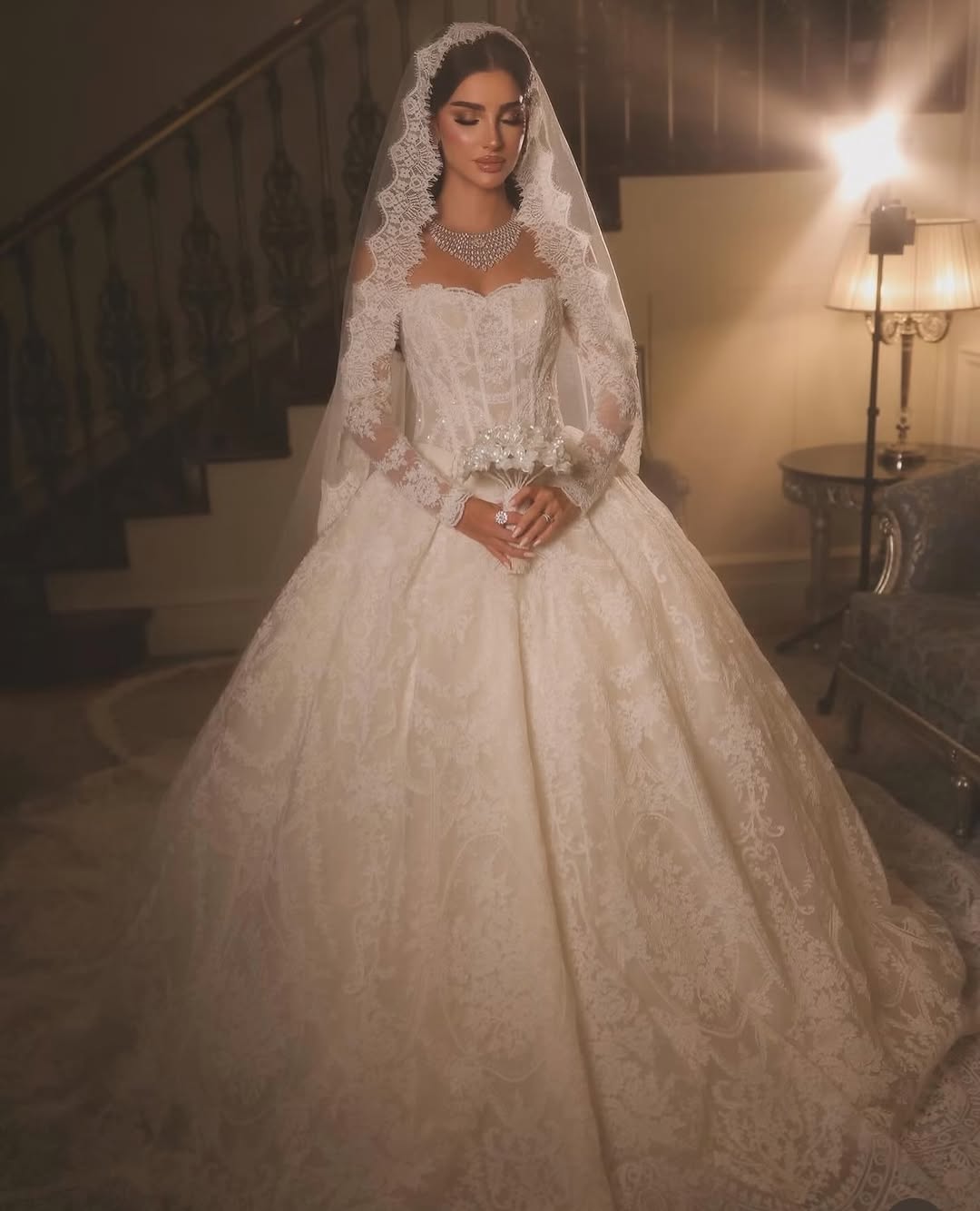 Qabarıq (Ball-Gown) Gəlinliklər