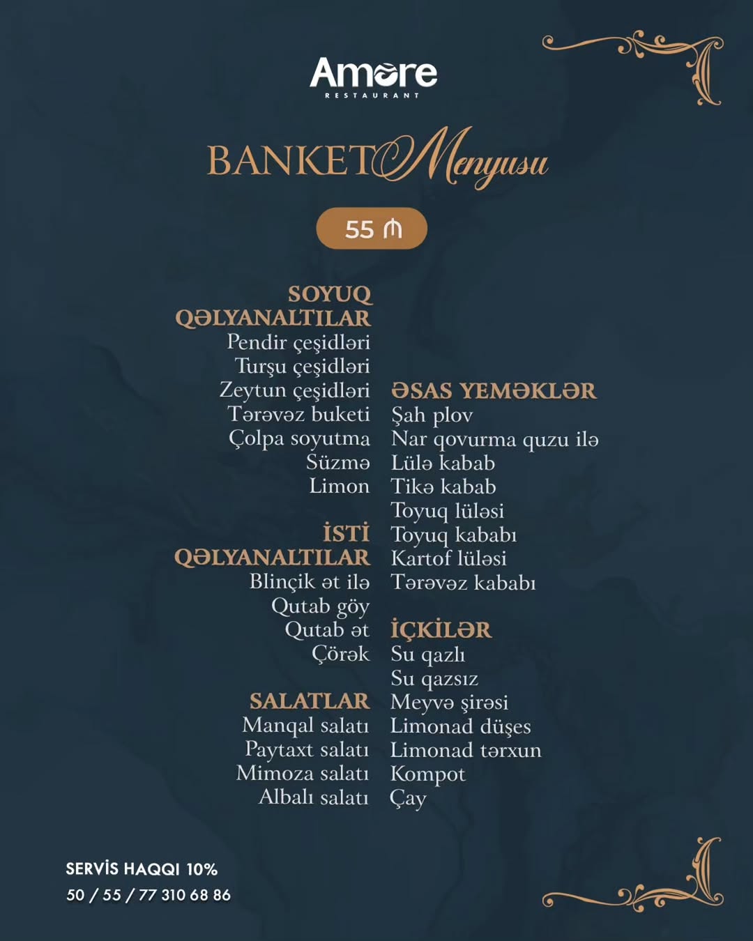 Amore Banket Zalı – Toy, Nişan və İri Ziyafətlər
