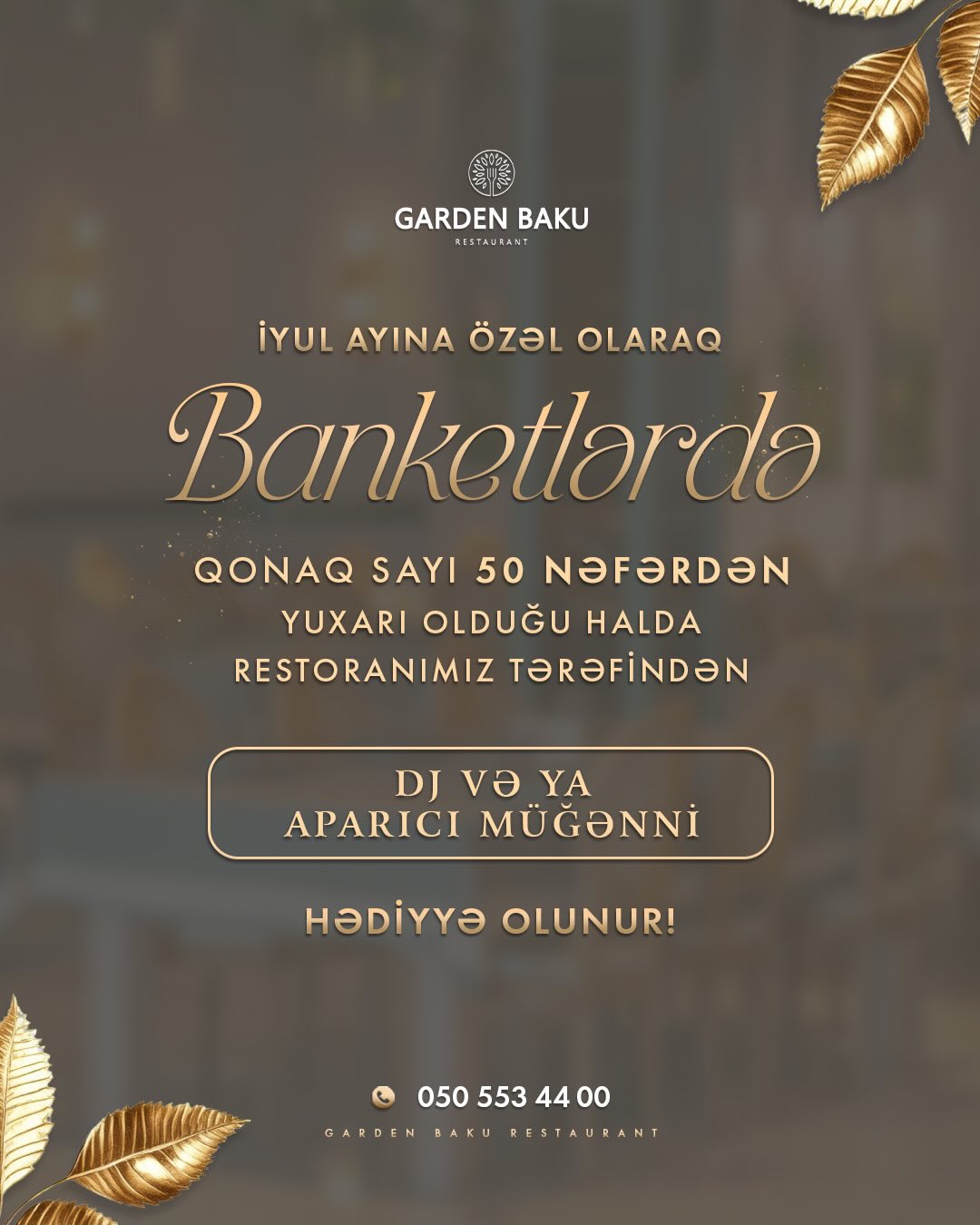 Özəl Kabinetlərdə Ziyafətlər və Ad Günləri