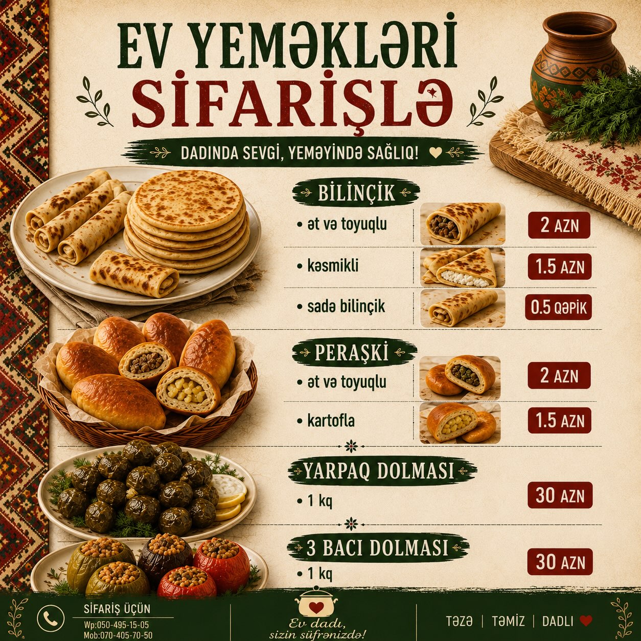 Təzə Ekler və Donut Çeşidləri