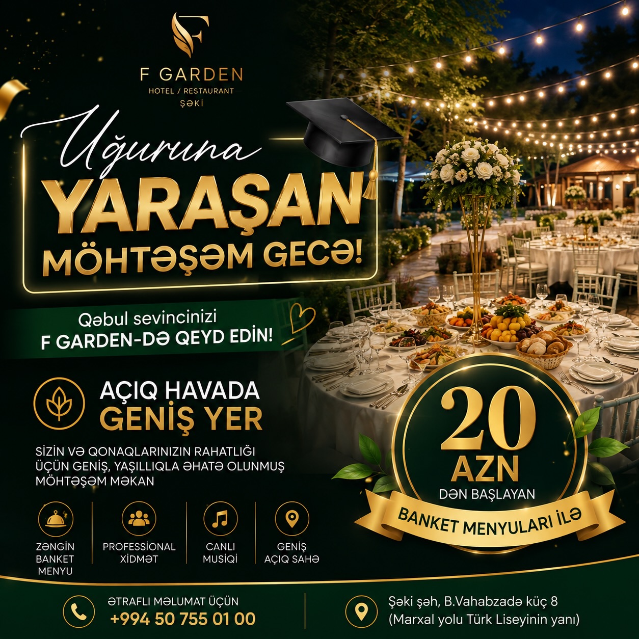 Açıq Havada Banket və Tədbir Məkanı