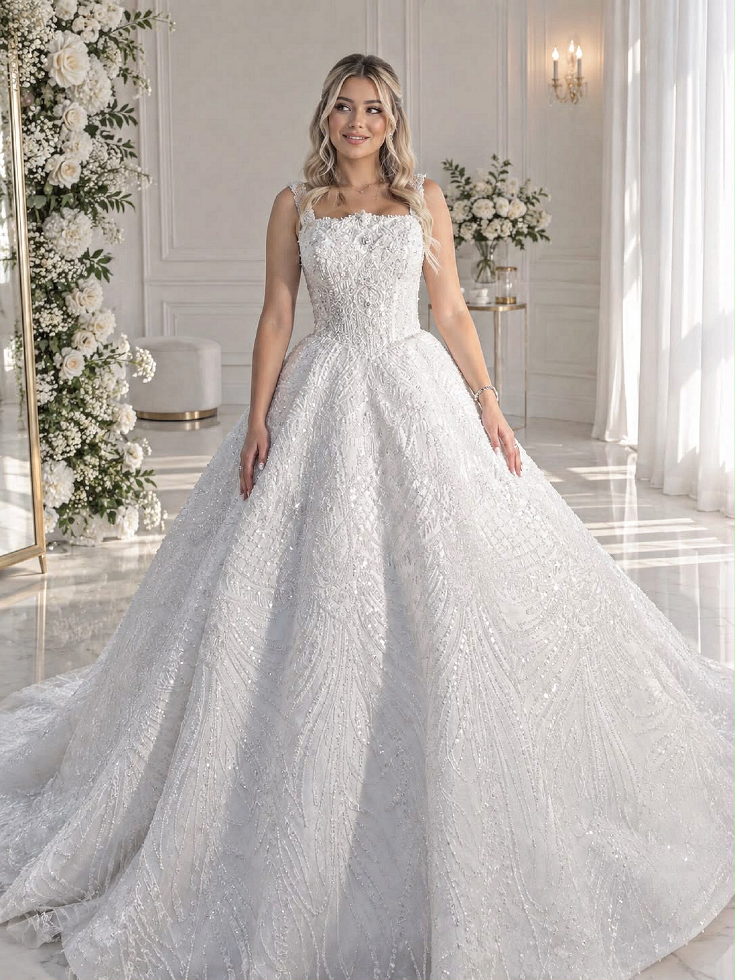 Qabarıq (Ball-Gown) Gəlinliklər