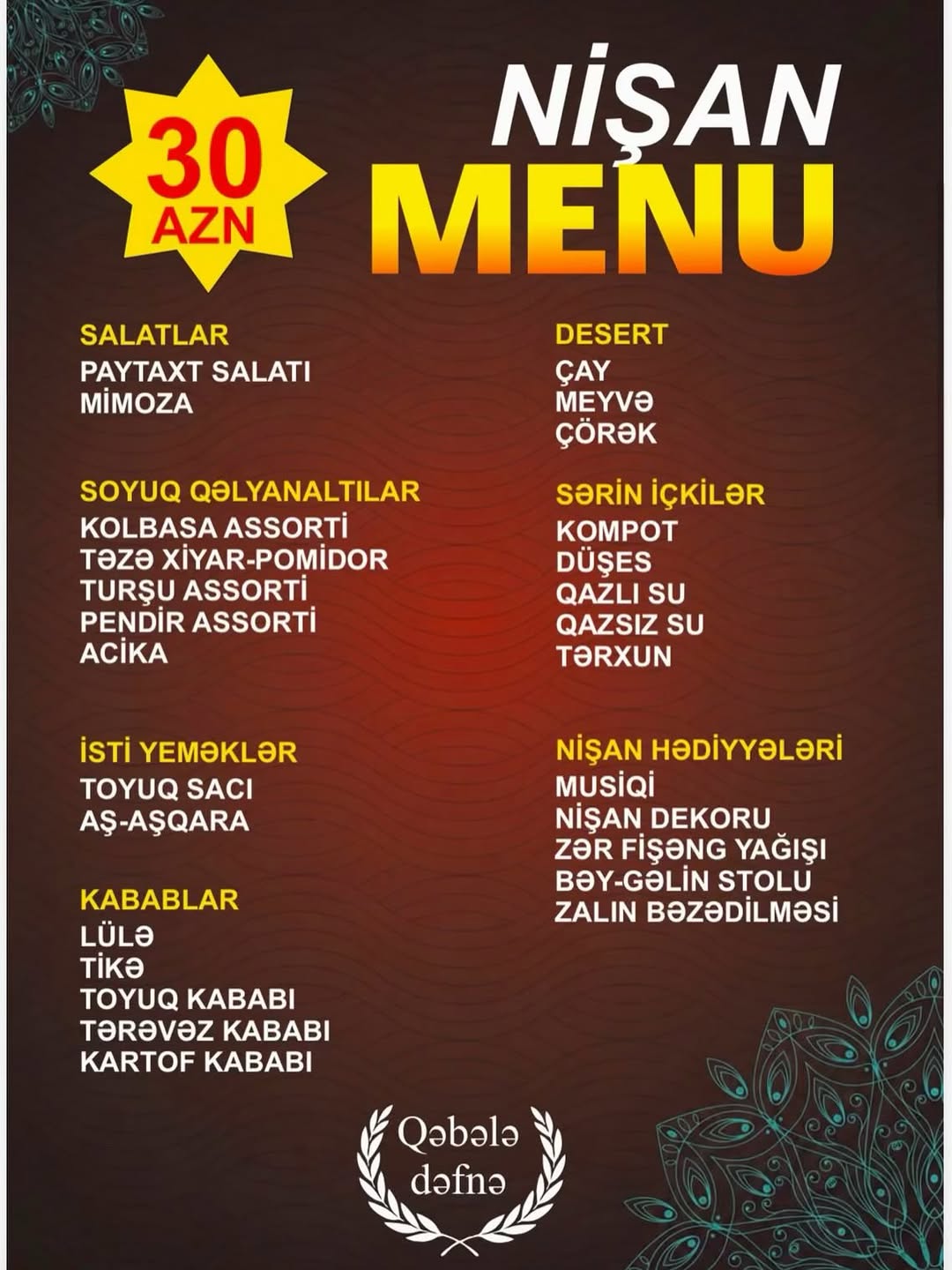 Nişan Məclislərinin Keçirilməsi