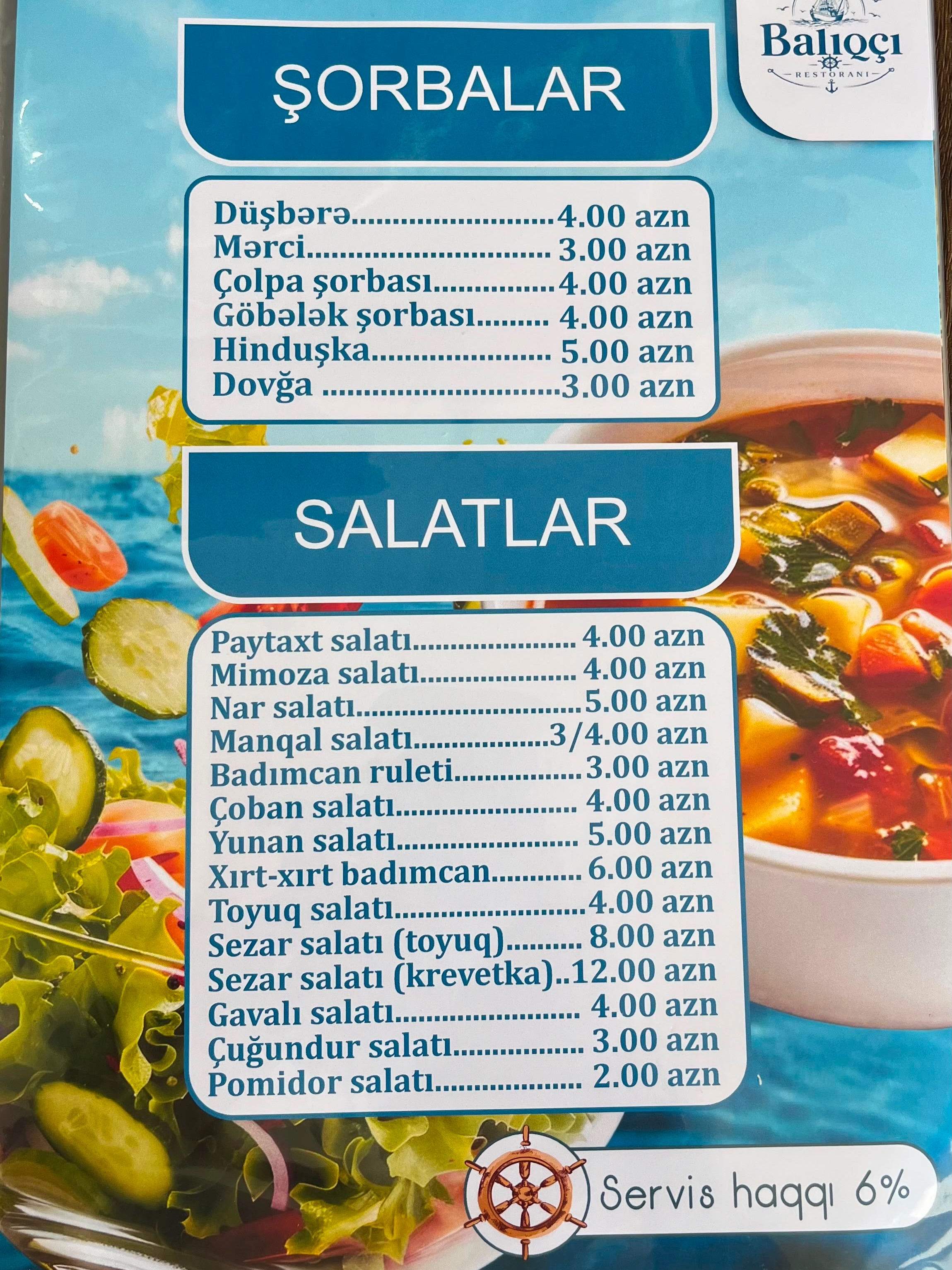 Ailəvi Dəniz Kənarı Restoran Xidməti