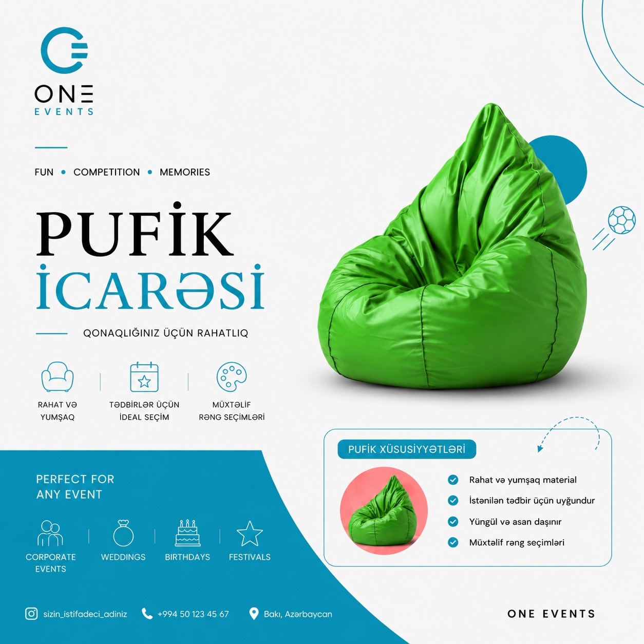 Tədbirinizə Prestij Qatın