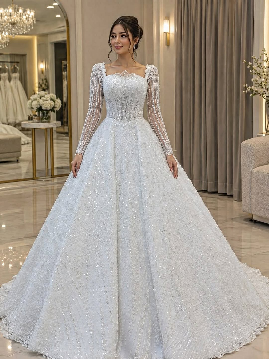 A-Line Siluet Gəlinliklər
