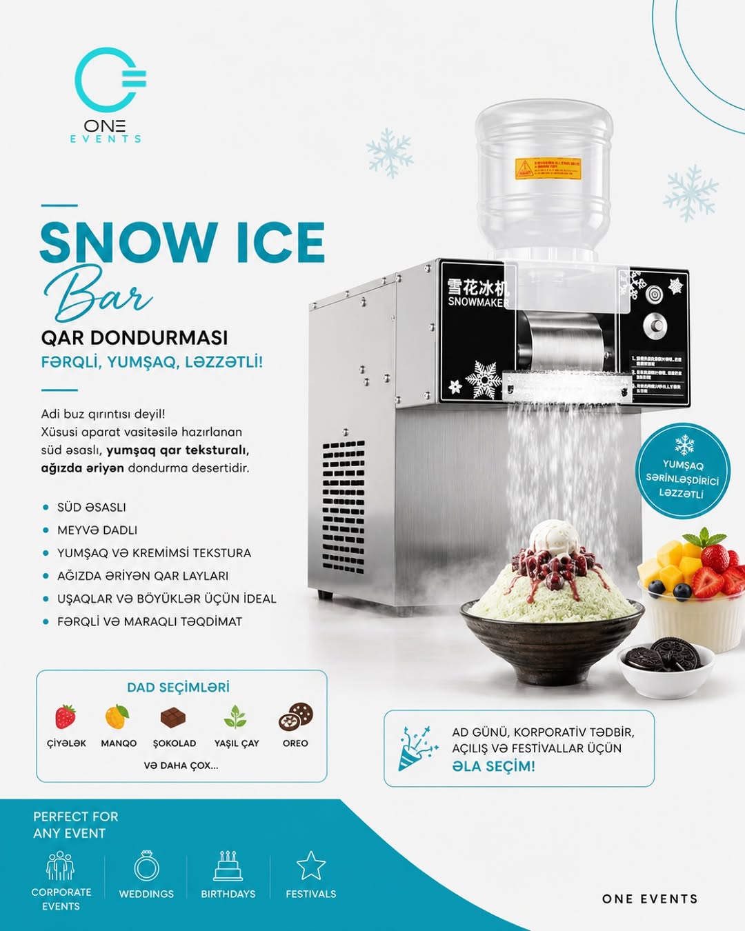 Snow Ice, Slush Bar, Popcorn vÉ™ Cotton Candy Stendi