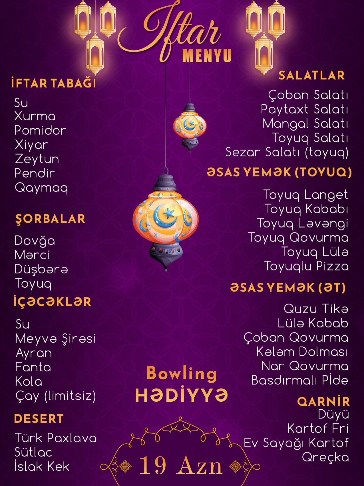 Ad Günü Banketləri və Şou Proqramlar
