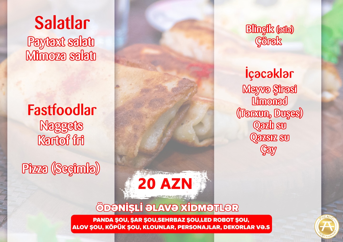Ad Günü Banketləri və Şou Proqramlar