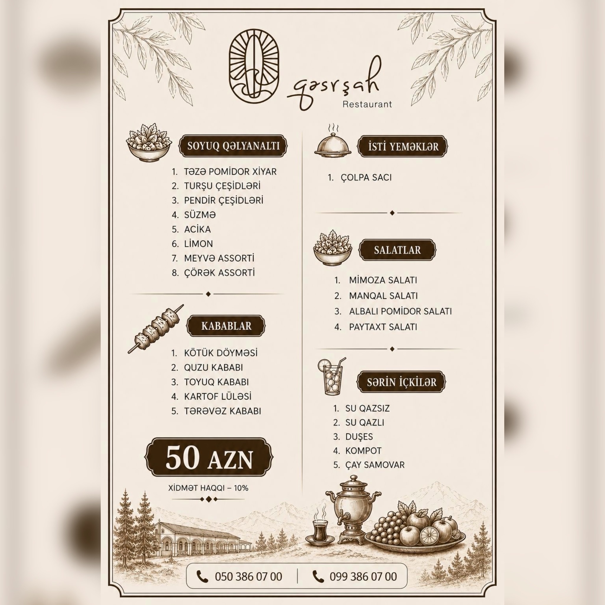 Canlı Musiqi və Şou Proqramlı Restoran Xidməti