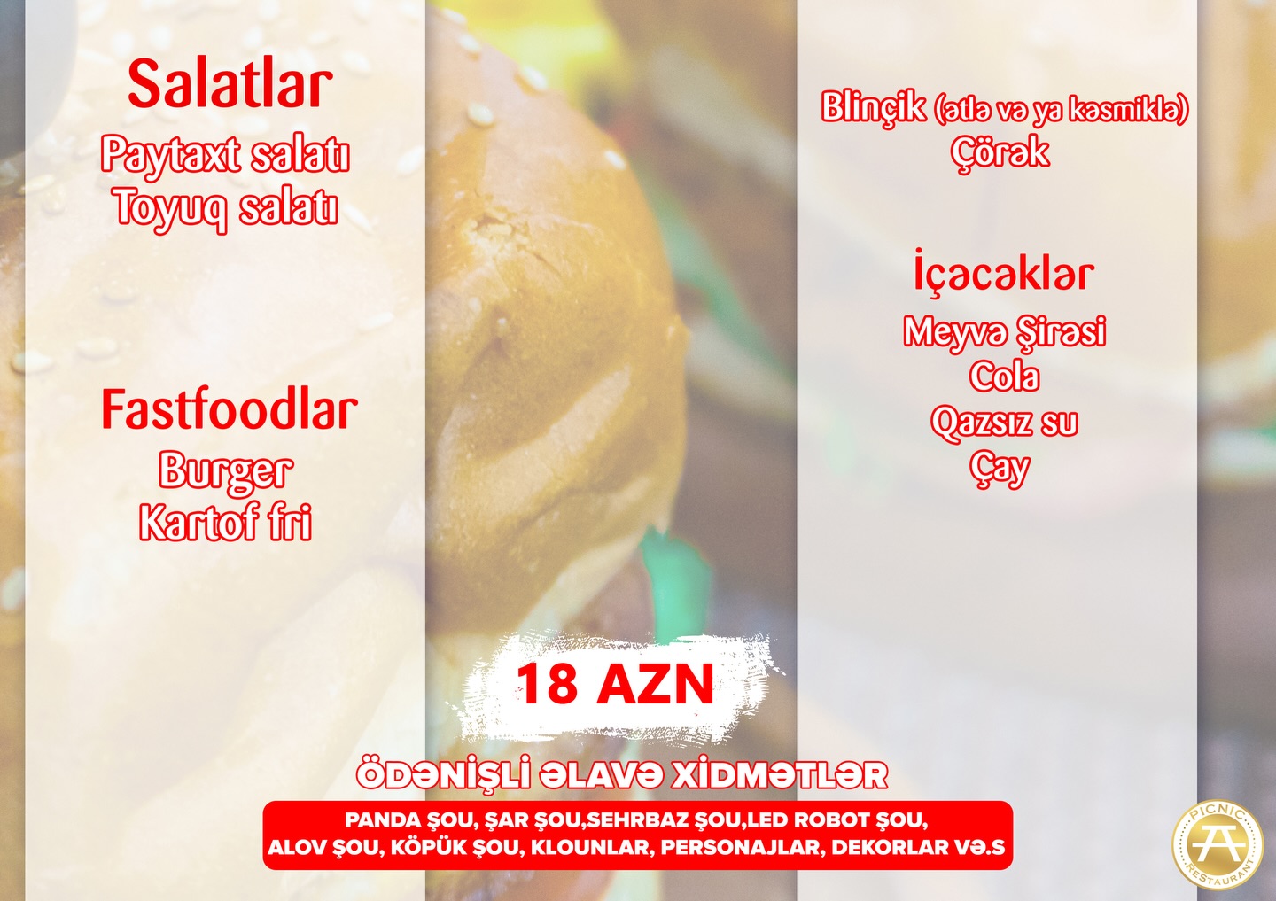 Picnic Ailəvi Restoran