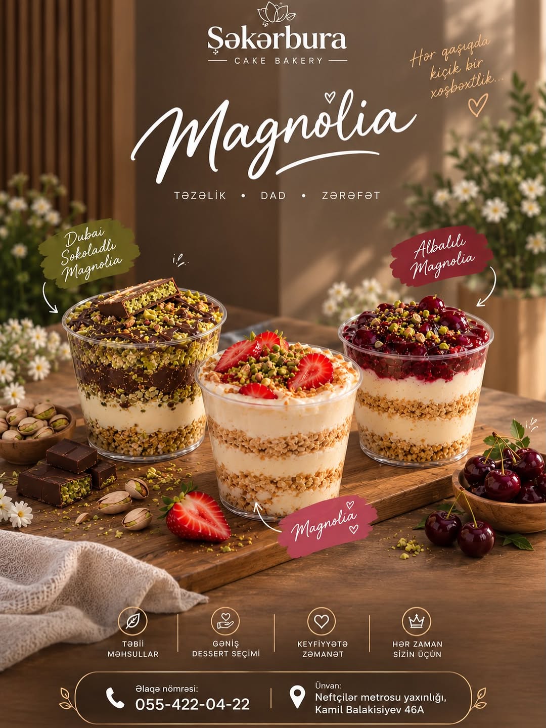 Magnolia və Xüsusi Dessertlər